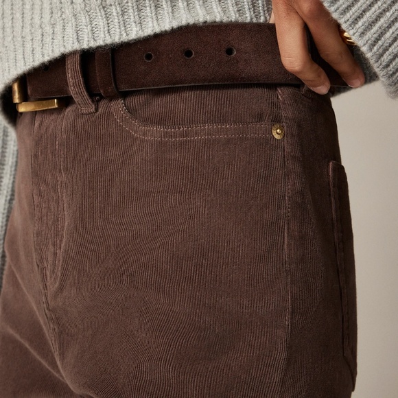 JCREW Size 27 Wide-Leg Corduroy Trouser in Dark Chocolate $148 BT922 - Picture 5 of 7